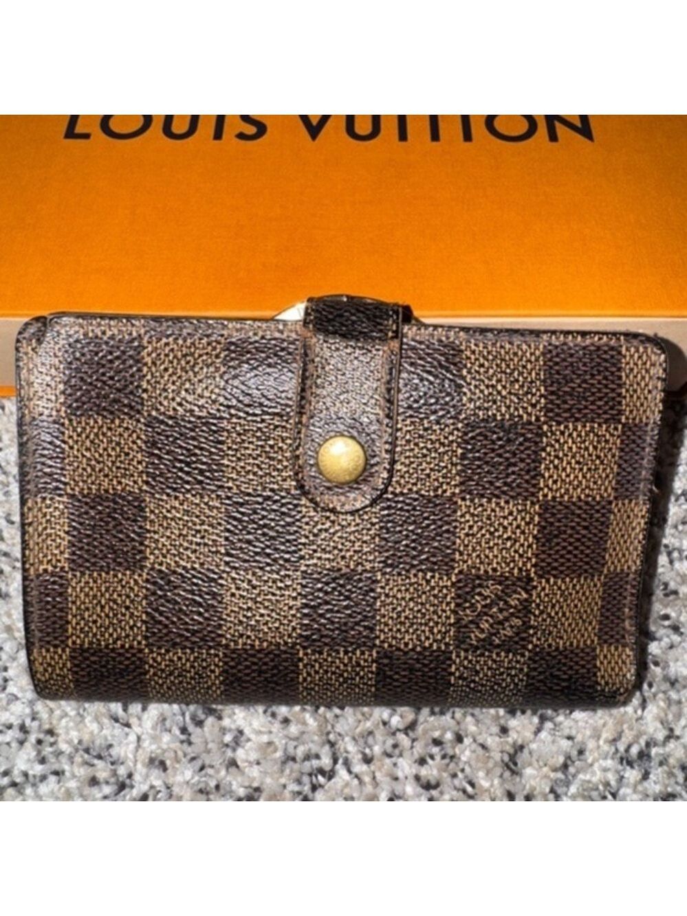 Louis Vuitton Vintage Damier Ebene
Wallet …. See photos of wear